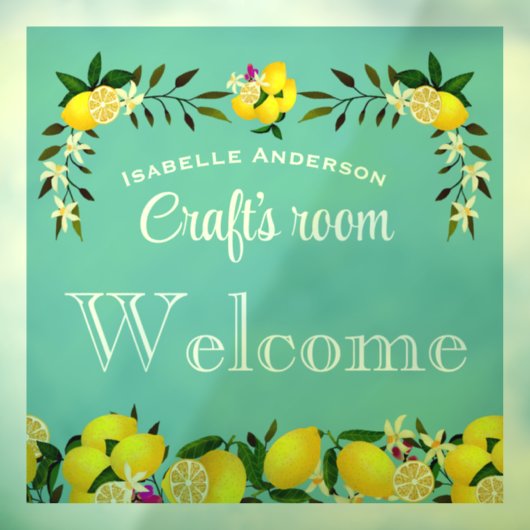 Lemon Craft Aqua Raamsticker (Vel 3)