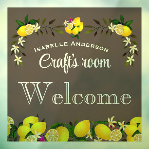 Lemon Craft Asgrijs Raamsticker