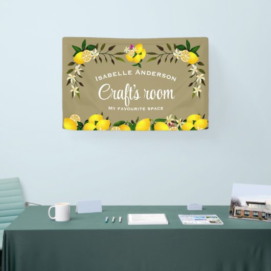 Lemon Craft Asgrijs Spandoek (Beurs)