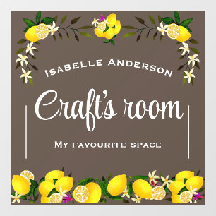 Lemon Craft Brown Raamsticker