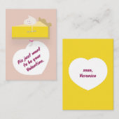 Lemon Creme Pie Valentine Note Card Notitiekaartje (Voorkant / Achterkant)