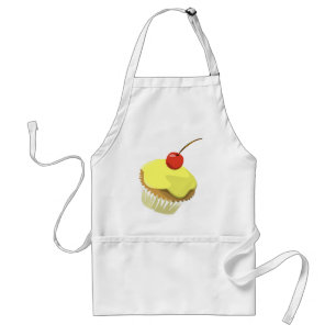 Lemon cupcake apron standaard schort