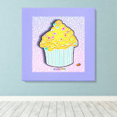 LEMON CUPCAKE Gallery Toile enveloppée (Insitu (Plancher de Bois))