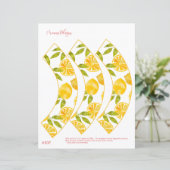 LEMON cupcake wrapper, met citroenthema cupcakes (Staand voorkant)