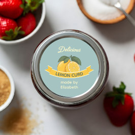 Lemon Curd Ronde Sticker