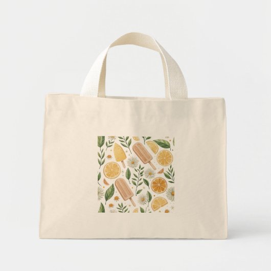 Lemon Daisy Tiny Tote – Mini Bloemtas (Voorkant)