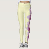 Lemon Delaware State Flower Peach Blossom Leggings (Voorkant)