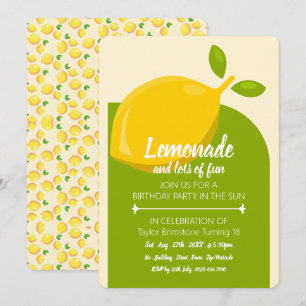 Lemon Design, limonade en veel leuke verjaardagen Kaart