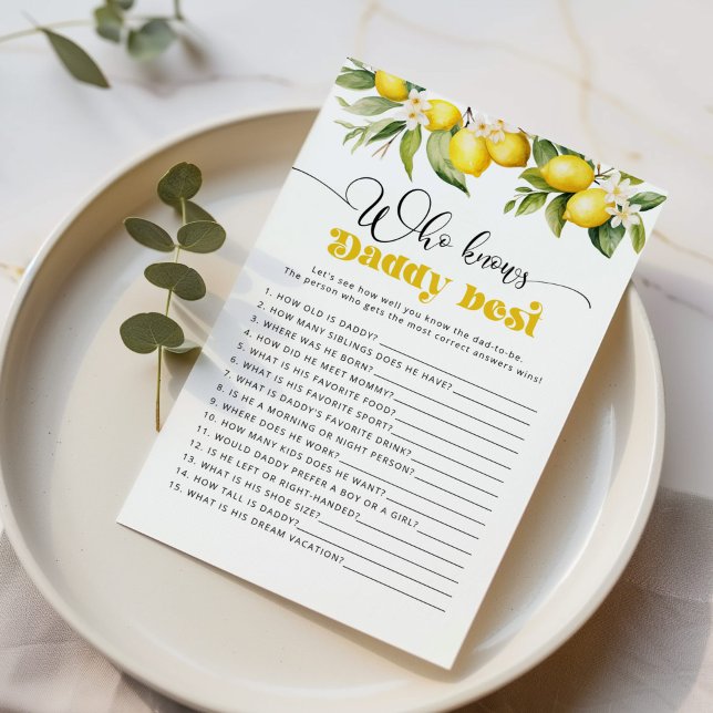 Lemon die het beste baby shower-spel kent (Creator heeft geüpload)