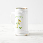 Lemon Drink Beer Stein - aangepaste tekst Bierpul (Voorkant links)