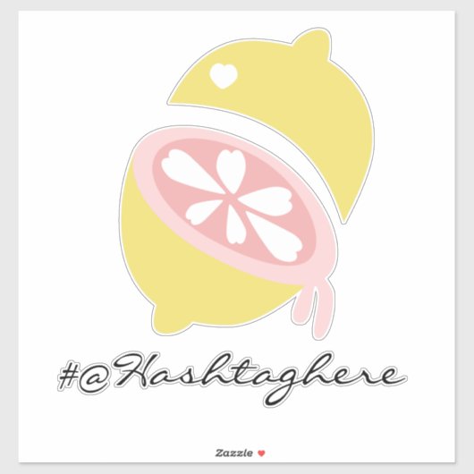 Lemon Dripping Name Script Car Decal Sticker (Vel)