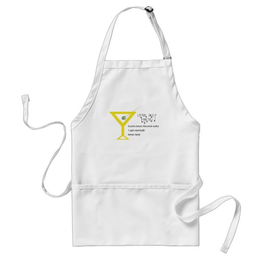 Lemon Drop Martini Apron Standaard Schort (Voorkant)