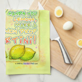LEMON DROP MARTINI Kitchen, Bath or Bar TOWEL Theedoek (Quarter Fold)