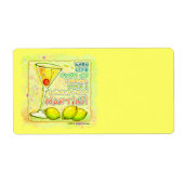 LEMON DROP MARTINI LABELS (Voorkant)
