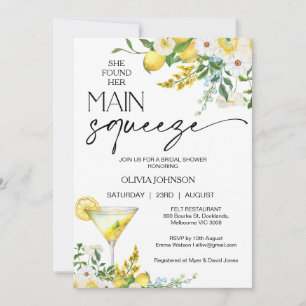 Lemon Drop Martini Main Squeeze Vrijgezellenfeest Kaart