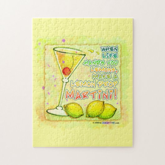 LEMON DROP MARTINI PUZZLE OF PUZZLE GIFT TIN LEGPUZZEL (Verticaal)