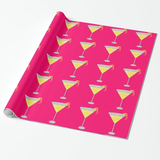 Lemon Drop Wrapping Paper Cadeaupapier (Uitgerold)