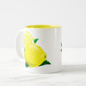 Lemon Drups Tweekleurige Koffiemok (Voorkant links)