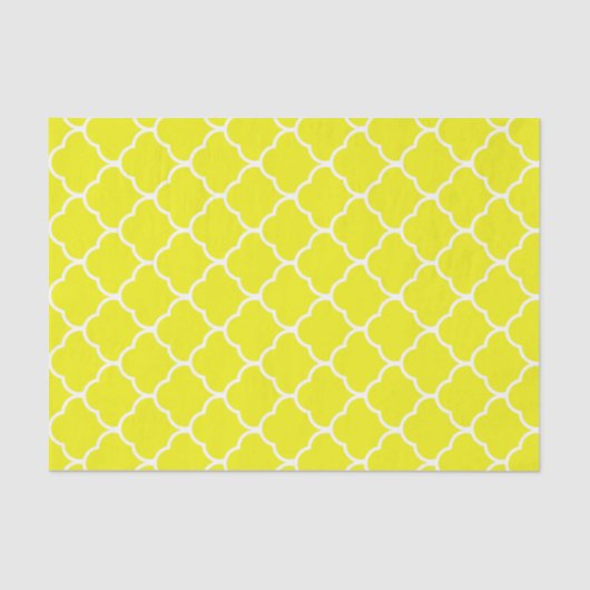 Lemon Elegant Moroccan Design Tissuepapier (Voorkant)