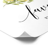 Lemon Elegant Typography favor  Poster (Hoek)