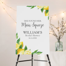 Lemon Elegant Vrijgezellenfeest Welkomstbord
