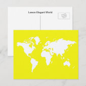 Lemon Elegant World Briefkaart (Voorkant / Achterkant)