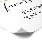 Lemon Elegante Typografie gunstposter Poster (Hoek)