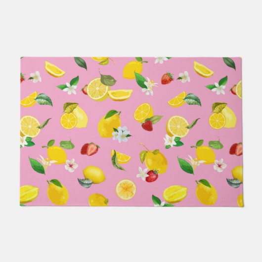 Lemon en aardbei 1 deurmat (Voorkant)