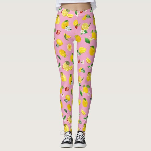 Lemon en aardbei 1 leggings (Voorkant)