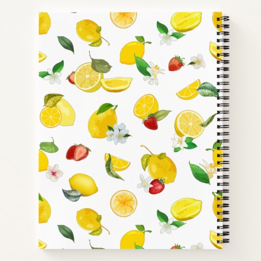 Lemon en aardbei 2 notitieboek (Achterkant)
