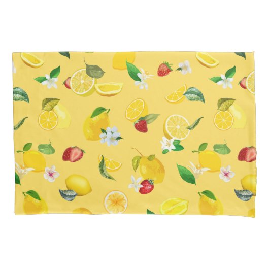 Lemon en aardbei 3 kussensloop (Voorkant)