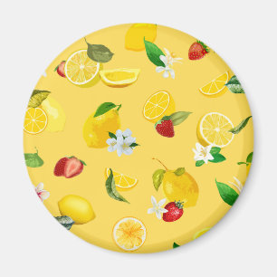 Lemon en aardbei 3 magneet