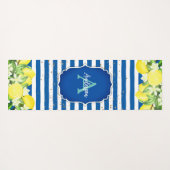 Lemon en Blue Monogram Exercise Mat (Achterkant (horizontaal))