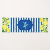 Lemon en Blue Monogram Exercise Mat (Voorkant (horizontaal))
