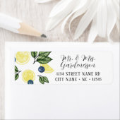 Lemon- en Blueberry-label Etiket (Insitu)