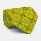 Lemon en Citron hoekig geometrisch patroon Stropdas (Opgerold)