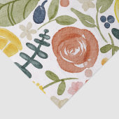 Lemon en florale botanica tissuepapier (Detail)
