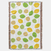 Lemon en Limoen Patroon Deken (Voorkant Verticaal)