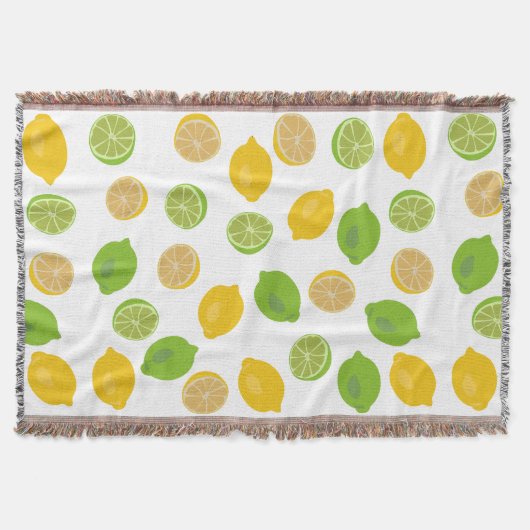 Lemon en Limoen Patroon Deken (Voorkant)