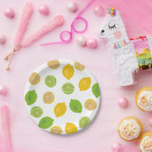 Lemon en Limoen Patroon Papieren Bordje (Feest)