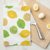 Lemon en Limoen Patroon Theedoek (Quarter Fold)
