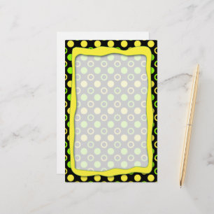 Lemon en Limoen Rings en Polka Dots van STaylor Briefpapier