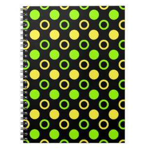 Lemon en Limoen Rings en Polka Dots van STaylor Notitieboek