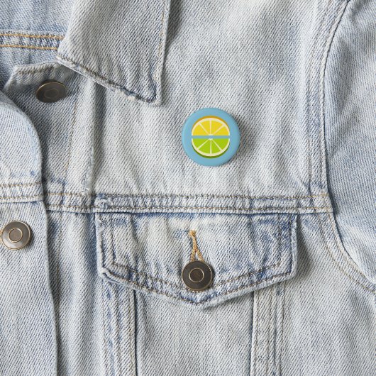 Lemon en Limoen Ronde Button 3,2 Cm (In situ)
