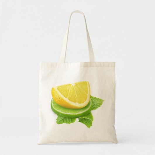 Lemon- en limoen-segmenten tote bag (Voorkant)