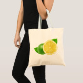 Lemon en limoen tote bag (Voorkant (product))