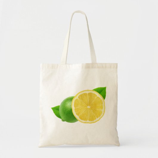 Lemon en limoen tote bag (Voorkant)