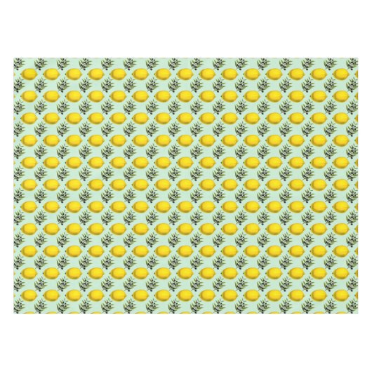 Lemon en Olijven Rustic Modern  Pattern Tafelkleed (Voorkant (Horizontaal))