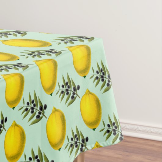 Lemon en Olijven Rustic Modern  Pattern Tafelkleed (Voorbeeld)