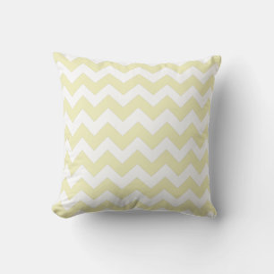 Lemon en White Chevron Zig Zag Pillow Kussen